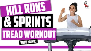 INSANE Hill Run + Sprint Treadmill Workout! | Follow Along #IBXRunning