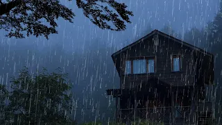 Rain and Thunder Sounds For Sleeping in 3 Minutes - 99% Instantly Fall Asleep With Relaxing Rain