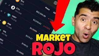 Crypto Market en ROJO pero HAY Calma para los Verdaderos HOLDERS #crypto