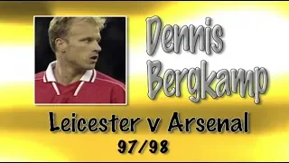 DENNIS BERGKAMP  - Leicester v Arsenal, 97/98 | Retro Goal