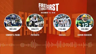 Cowboys/Rams, Patriots, Eagles, Aaron Rodgers | FIRST THINGS FIRST Audio Podcast