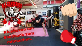 Corona Lockdown Training Kickboxen am Sandsack für Zuhause #5