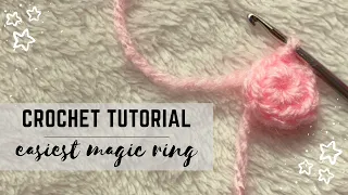 How to Crochet the EASIEST Magic Ring (Circle) | DIY Crochet Hack for Beginners