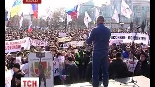 Проросійські мітинги охопили південно-східні області
