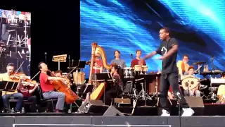 Bill Irwin introduces Charles Riley, aka Lil Buck at Summerstage, Swan Dance w/ Yo-Yo Ma