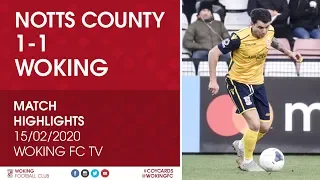 Notts County 1 - 1 Woking | Match Highlights