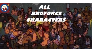 Broforce - All Characters Movies/Tv Series References