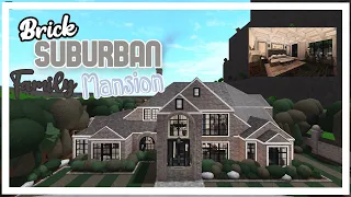 |ROBLOX Bloxburg| Brick Suburban Family Mansion Speedbuild Part One| $1.7 Million|
