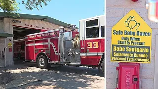 Safe haven law allows parents to drop off their babies at a fire station or hospital