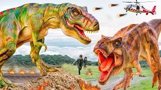 Giant T-rex Attack Scene Ever #10 |T-rex Chase 2024 | Jurassic Park Fan-Made Film |Dinosaur@Ms.Sandy