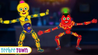 Skeleton Robots Midnight Dance Adventure + Spooky Scary Rhymes By Teehee Town