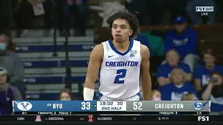 Creighton Mens Basketball Highlights vs BYU 12-11-21