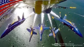 Amazing Skills: US Navy Blue Angels Aerobatic Performs