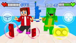 JJ vs Mikey LEGO BRICK TOY Game - Maizen Minecraft Animation