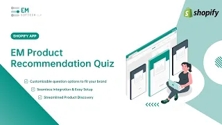 EM Product Recommendation Quiz | Shopify App by EM Softech LLP