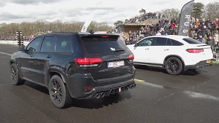 Jeep Cherokee Trackhawk with Meisterschaft Exhaust vs Mercedes-AMG GLE63 Coupe