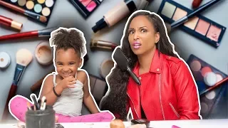 3 YEAR OLD DOES MOMMY'S MAKE UP