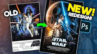 How I remade Star Wars: A New Hope's Poster! (Photoshop)