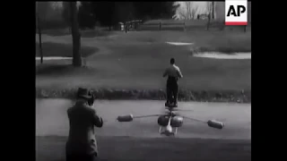 de Lackner DH-4 Heli-Vector (HZ-1 Aerocycle) demonstration by its inventor Lewis C. McCarty