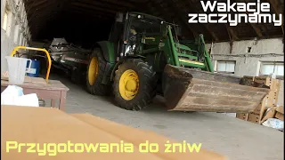 Wakacje 2020 zaczynamy!Przygotownia do żniw pełną parą,koszenie podwórka.