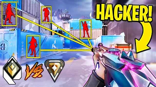 Valorant: 2 Wall Hacking Radiant VS 5 Bronze Players! - Who Wins?