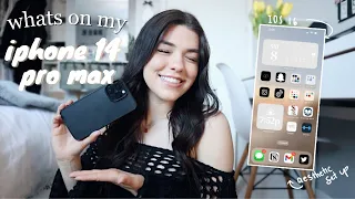 WHATS ON MY IPHONE 14 PRO MAX | aesthetic widgets, ios 16, best apps & more