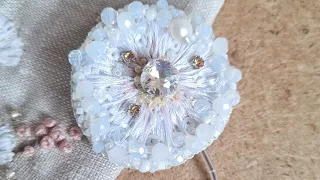 EASY and ACCESSIBLE. Dandelion brooch master class.