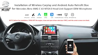 kSmart Box Wireless Carplay Installation for Mercedes Benz AMG C63 2010 Model NTG 4.0