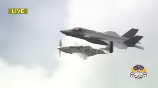 The Great Texas Airshow 2022 -  F35A Demonstration and Heritage Flight