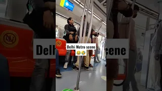Delhi Metro 🚇 New Fight Scene 🤣🤣😂 #shorts #short #delhimetro #fight #trending