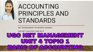 UNIT IV Accounting  principles and standards UGC NET MANAGEMENT