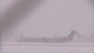 Chicago snow leads to plane sliding off runway