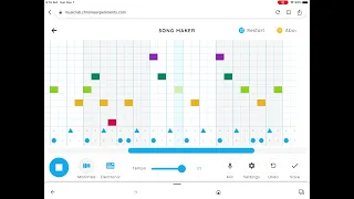 Blinding lights on chrome music lab but different instruments