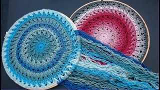 Crochet round Mandala Dreamcatcher wall art. EVERYONE needs a piece of stunning wall art try this