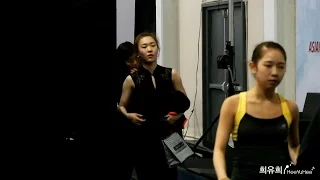 2016 Asian Trophy (DAY3) Senior Ladies Practice 연습종료 후 퇴장까지 (박소연 So Youn PARK & 최다빈 Da Bin CHOI)