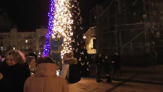 Новогодняя Елка Киева 2023 / Софиевская площадь / Украина 1 января