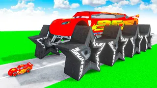 McQueen Giant Transforming to GIANT STAR Wheels BIGFOOT McQueen in Teardown!