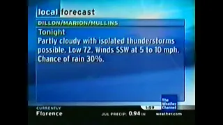 Weather Channel Local Forecast July 6, 2006 -  Part 1