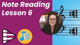 Note Reading Course - Lesson 6 - Neighbors and Skips of Bass and Treble C - featuring Note Rush