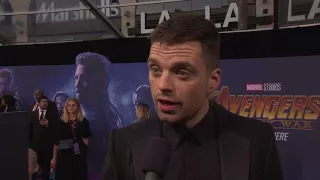 Avengers: Infinity War: Sebastian Stan "Winter Soldier" World Premiere Movie Interview | ScreenSlam