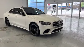 How to open the hood Mercedes-Benz S580