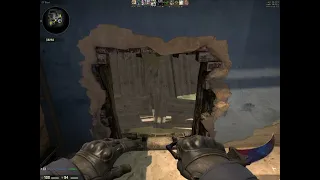 CSGO - how to peek Mirage Mid