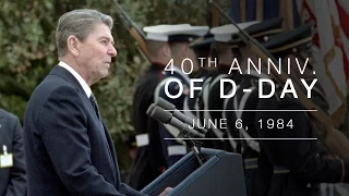 Normandy Speech: President Reagan's Address Commemorating 40th Anniversary of Normandy/D-Day  6/6/84