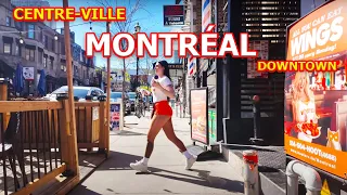 [4K] Montreal Downtown Walking tour  / Balade au centre-ville de Montréal