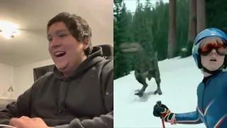 First official Jurassic World Dominion￼￼ trailer tv spot Winter￼ olympics (Reaction video￼￼)