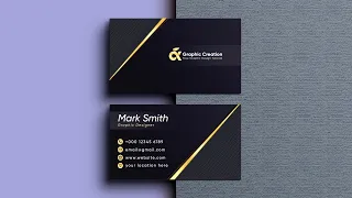 How To Create Business Card || Adobe Photoshop Tutorial