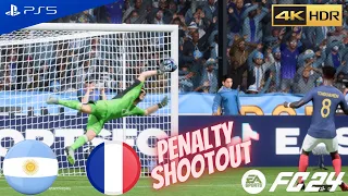 FC 24 - Argentina vs France World Cup Final Penalty Shootout 4K PS5
