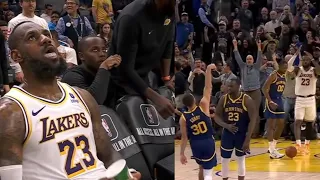 GSW VS LAKERS WILD ENDING! 2OT! INSANE GAME! STEPH & LBJ WENT BEAST MODE! FULL TAKEOVER HIGHLIGHTS!