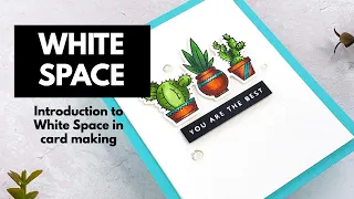 White Space in Card Making | Clean & Simple Card with Gina K Designs