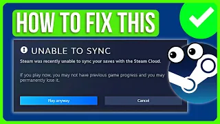 STEAM UNABLE TO SYNC 2024 [FIXED] | Fix Stem Was Recently Unable To Sync Your Files